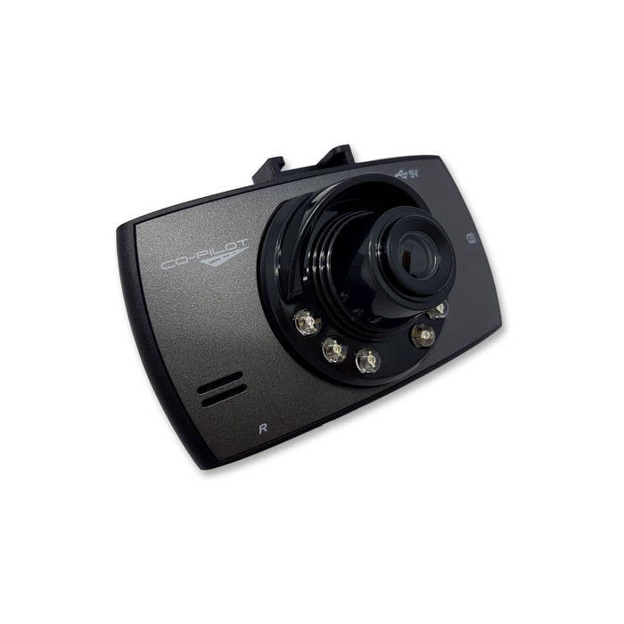 Co-Pilot CPDVR1 720p Dashcam Video Recorder with 2.4 inch HD LCD Display, Accident and Motion Detection Technology and 90 Degree Wide-Angle Lens