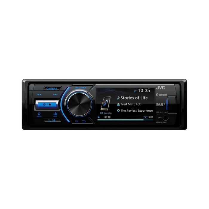 JVC KD-X561DBT 3" Screen Car Stereo with DAB & Bluetooth