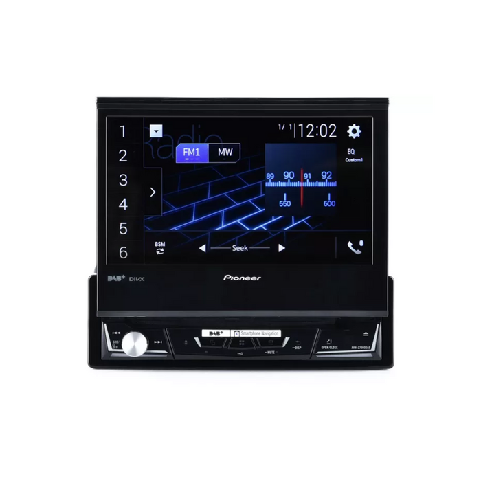 Pioneer AVH-Z7200DAB Single Din 7" Multimedia Player with Apple CarPlay, Android Auto, & DAB/DAB+