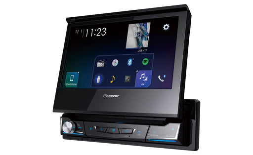 Pioneer AVH-A7100BT 7 inch flip out motorised screen car stereo with Bluetooth USB and AUX