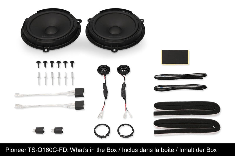 Pioneer TS-Q160C-FD 6.5-inch 2-Way 350W Component Speaker System for Ford, Jaguar, Land Rover and Mazda Vehicles