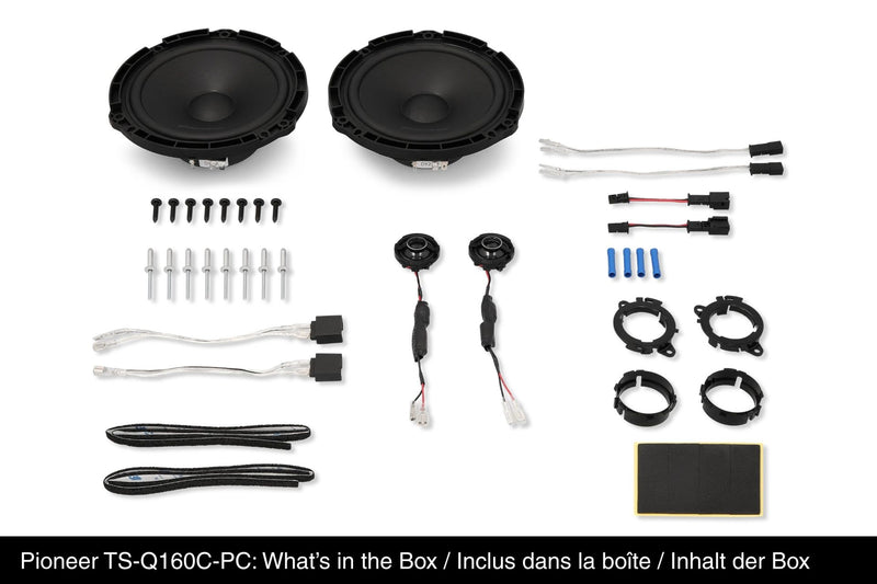 Pioneer TS-Q160C-PC 6.5-inch 350W 2-Way Component Speaker System for Opel and Vauxhall Vehicles