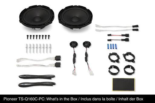 Pioneer TS-Q160C-PC 6.5-inch 350W 2-Way Component Speaker System for Opel and Vauxhall Vehicles