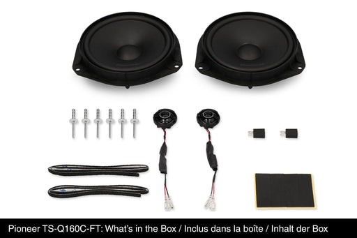 Pioneer TS-Q160C-FT 6.5-inch 350W 2-Way Component Speaker System for Fiat, Alfa Romeo, Opel and Vauxhall Vehicles