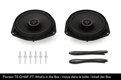 Pioneer TS-Q160F-FT 6.5-inch 350W 2-Way Coaxial Speaker System for Fiat Vehicles