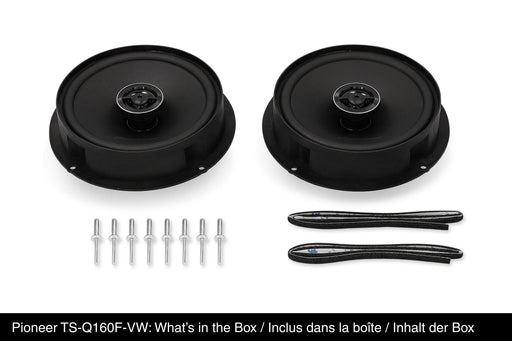 Pioneer TS-Q160F-VW 6.5-inch 350W 2-Way Coaxial Speaker System for Volkswagen Vehicles