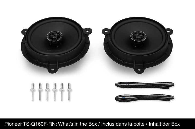 Pioneer TS-Q160F-RN 6.5-inch 350W 2-Way Coaxial Speaker System for Renault, Nissan, Dacia and Lada Vehicles