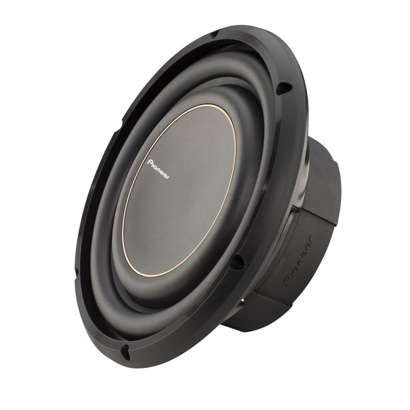 Pioneer subwoofer on a white background