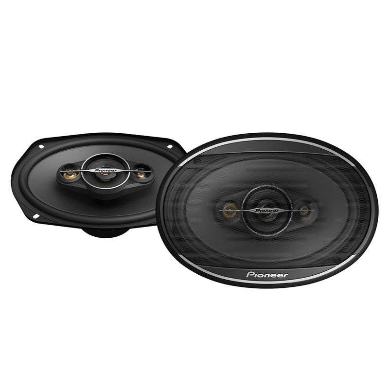 Pioneer TS-A6961F 6x9 inch 4-way coaxial car speakers with grills