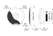 A pair of Kenwood KFC-X134 2-way car speakers, black in color with a polypropylene diaphragm and a soft dome tweeter.