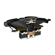 Close-up of a high-tech mechanical component on a white background