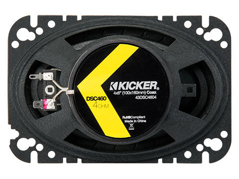 Kicker 43DSC4604 4x6 inch coaxial car speakers DS series