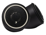 Kicker 46CST204 CS 0.75 inch 20mm tweeter set with inline crossovers designed for clear and detailed high-frequency car audio output.