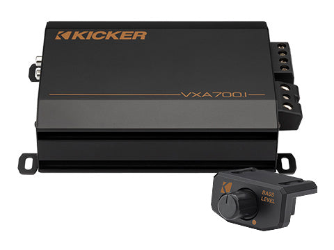 KICKER VXA700.1 700W mono Class-D car amplifier with VXARC remote bass control