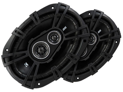 Kicker 43DSC69304 6x9 inch 3-way triaxial car speakers DS series black