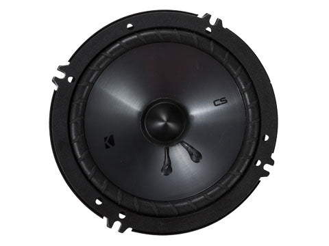 Kicker 46CSS674 CS 6.75 inch 165mm component speaker system with separate tweeters, crossovers, and polypropylene woofer cones for premium car audio.