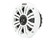 Kicker 45KM44 4 inch coaxial speakers with white and charcoal grills