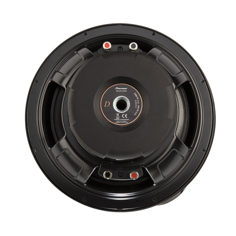 Pioneer TS-D12D4 12 inch D-Series dual 4 ohm enclosure type car subwoofer 2000W