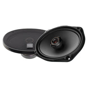 Pair of car speakers with Pioneer logo on a white background