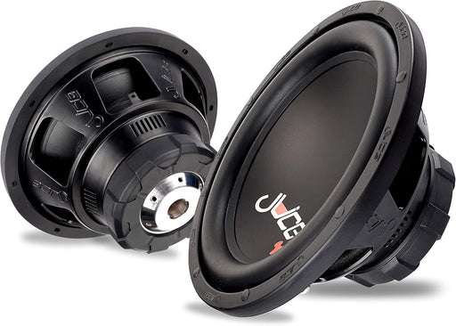 Two car subwoofers with JL Audio branding on a white background