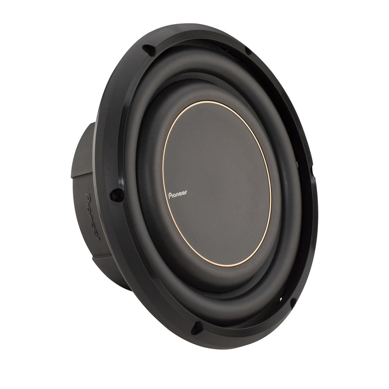 Pioneer subwoofer on a white background