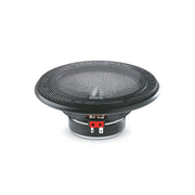 Speaker driver with mesh cone on a white background