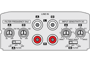 Kenwood KAC-M1814 compact 4 channel digital amplifier 400W marine grade bridgeable amp installed in car audio system