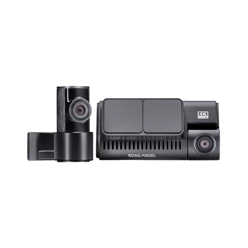 Road Angel Halo Ultima 4K Dual Dash Cam with parking mode, quick release mount and front and rear cameras