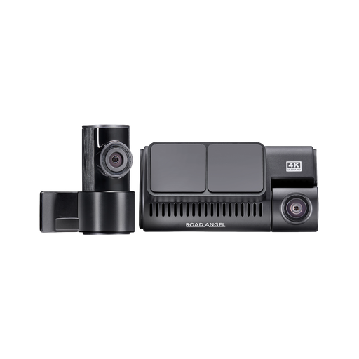 Road Angel Halo Ultima 4K Dual Dash Cam with parking mode, quick release mount and front and rear cameras