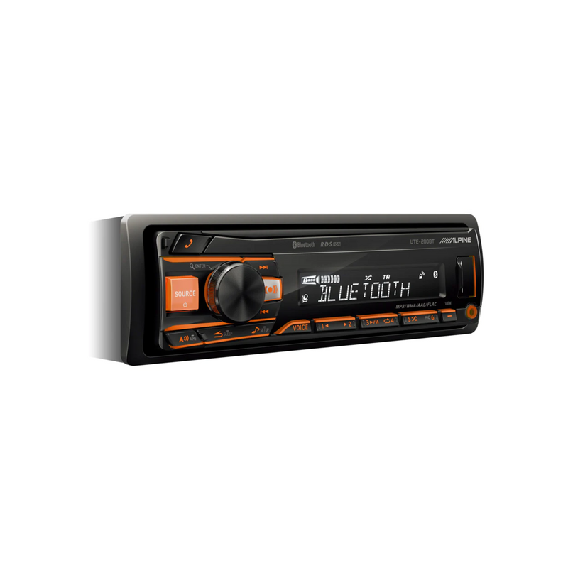 Alpine UTE-200BT Single Din Digital Media Receiver with Bluetooth