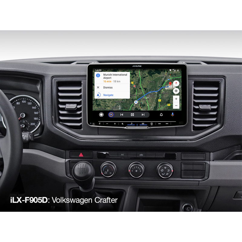 Alpine iLX-F905D 9-inch floating touchscreen car stereo