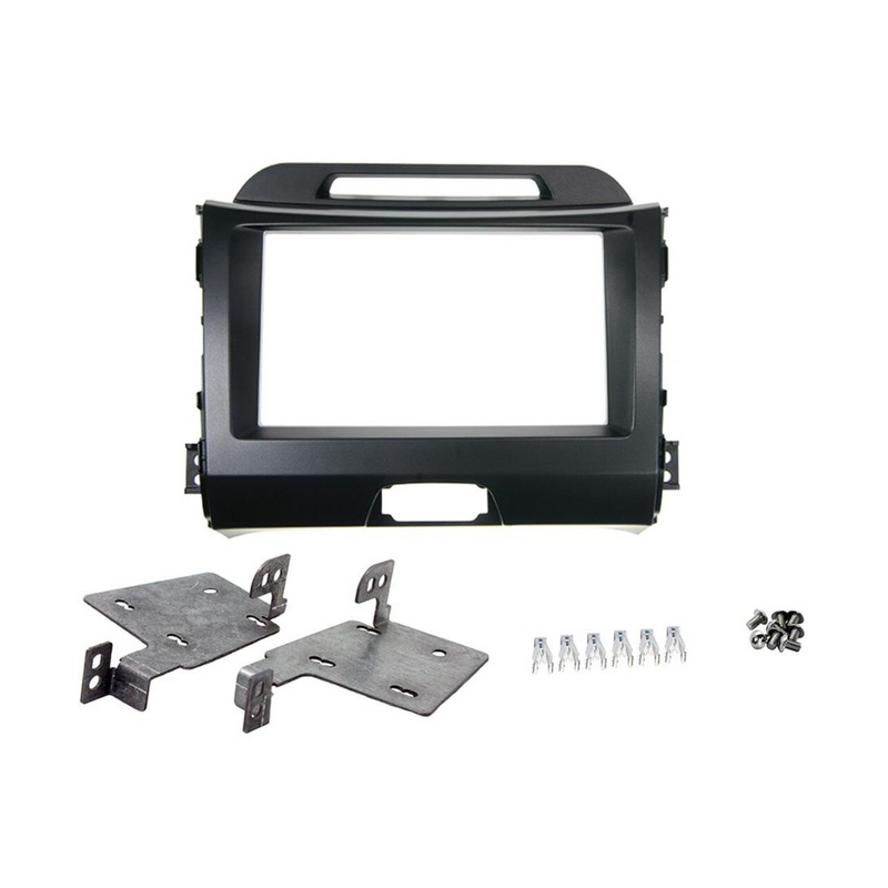 Connects2 CT23KI24 Double DIN Facia Plate for Kia Sportage 2010-2016 Dark Grey Connects2