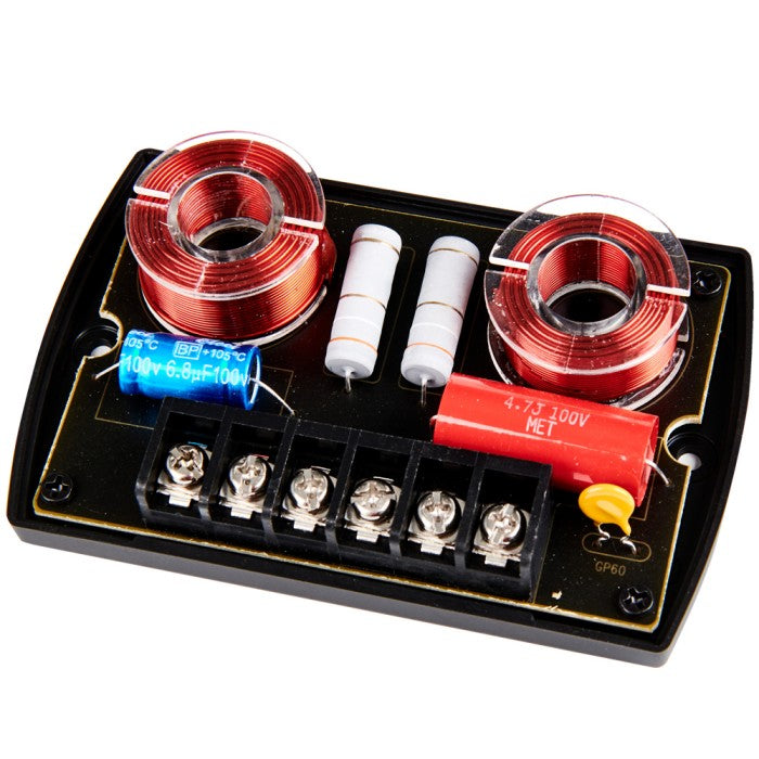 In Phase XTC6CX 6.5” 16.5cm 600 Watt 2 Way Component Door Speakers with Tweeters and Grills