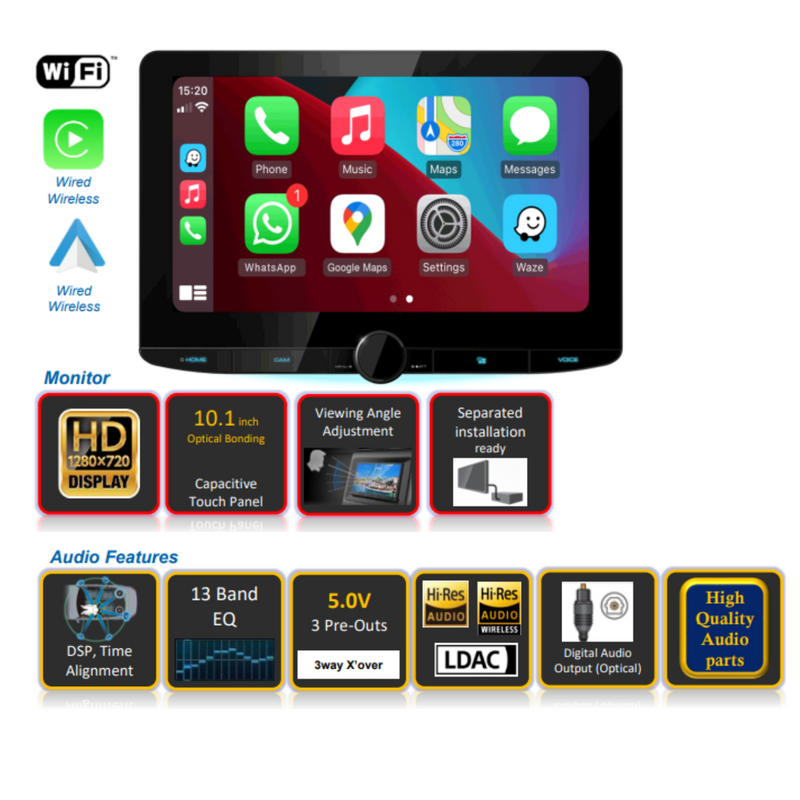 Kenwood DMX-9724XDS 10.1" HD Digital Media Receiver