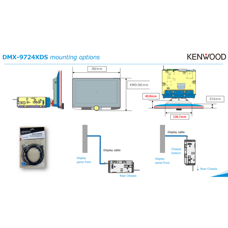 Kenwood DMX-9724XDS 10.1" HD Digital Media Receiver