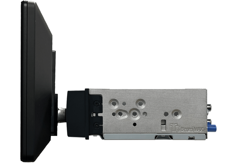 Technical device with a brand logo on a white background