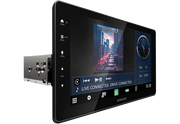 Kenwood DMX-F920DS 9 inch HD floating touchscreen car stereo with Apple CarPlay Android Auto and Bluetooth installed in vehicle dashboard