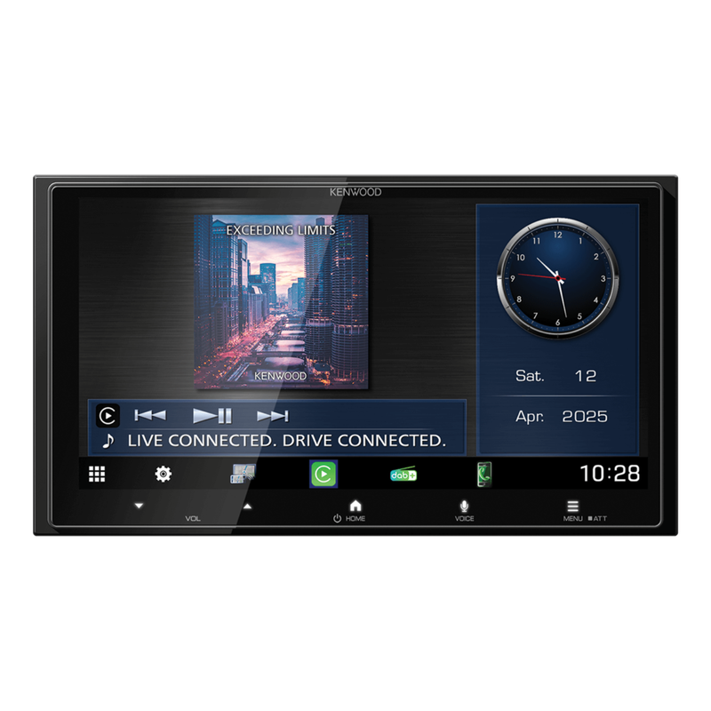 Kenwood DMX7525DABS 6.8-Inch HD Digital Multimedia Receiver with CarPlay and Android Auto
