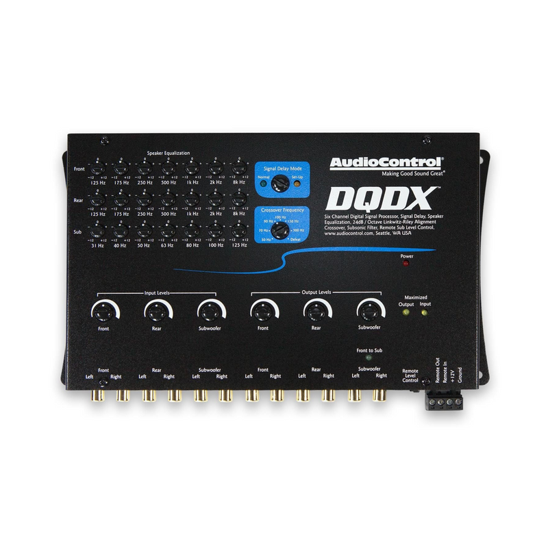 AudioControl DQDX Digital Signal Processor with EQ, Crossover and Signal Delay