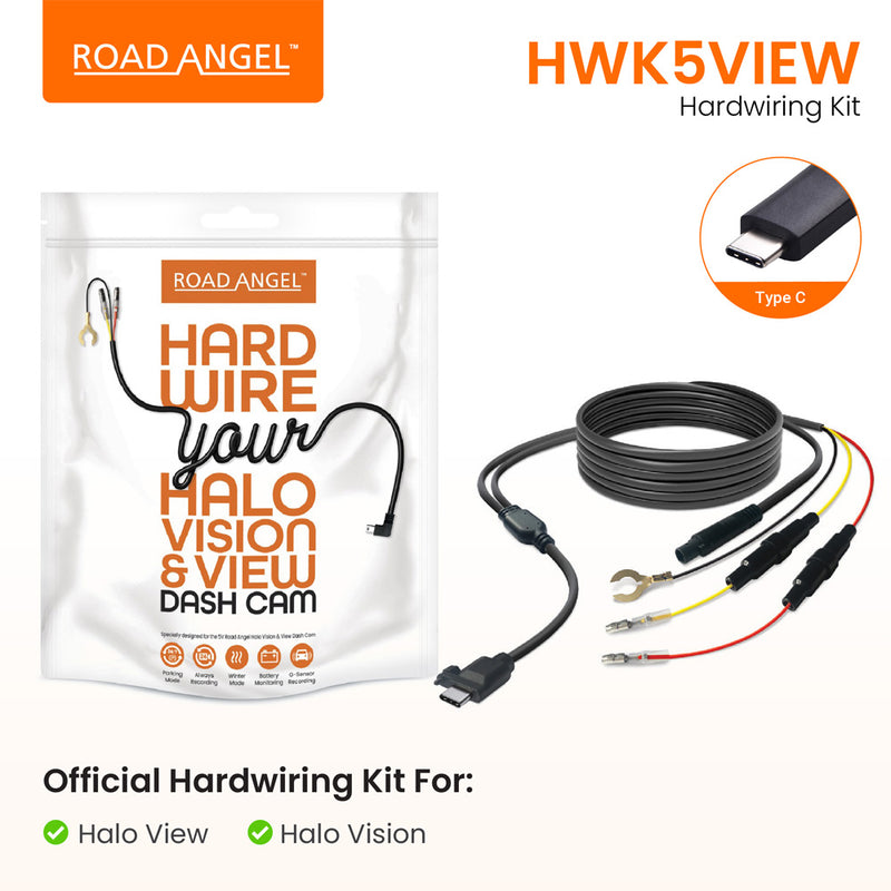 Road Angel HWK5VIEW 5 Volt Hard Wiring Kit for Halo View and Aura HD5
