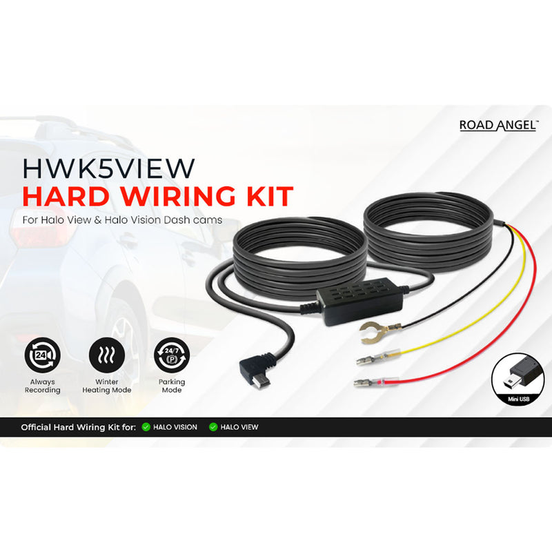 Road Angel HWK5VIEW 5 Volt Hard Wiring Kit for Halo View and Aura HD5