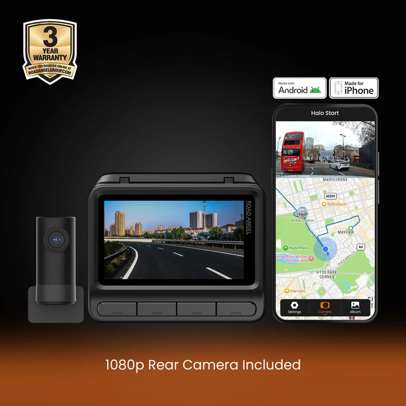 Road Angel Halo Elite dash cam with Sony Starvis 2 sensor