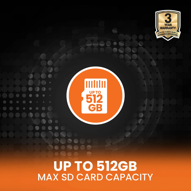 Road Angel Halo Elite 4K dual dash cam front and rear