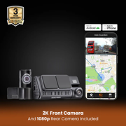 Road Angel Halo Guardian 2K+ Dual Dash Cam – Front and Rear Cameras