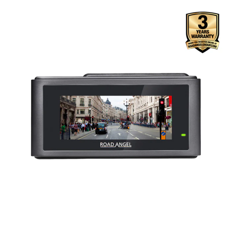 Road Angel Halo Play 4K single dash cam with 3.2 inch screen, parking mode and quick release mount