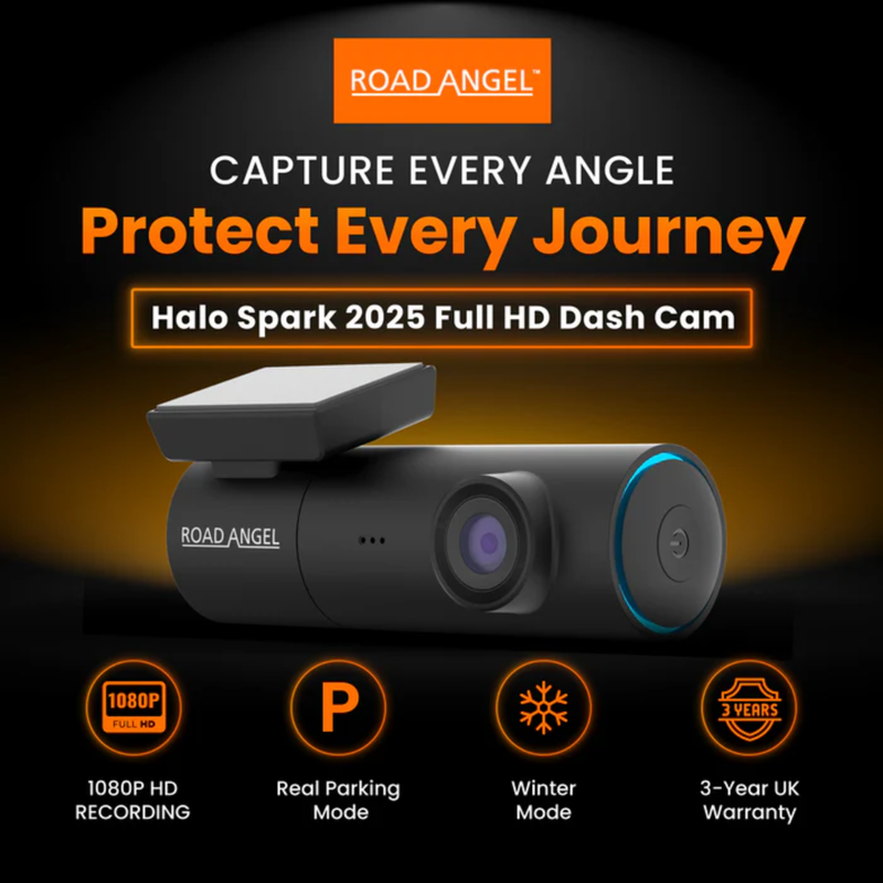 Road Angel Halo Spark 1080p Full HD Dash Cam with Parking Mode and Winter Mode