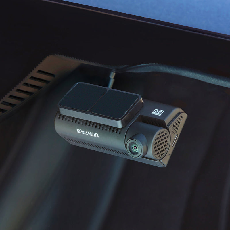 Road Angel Halo Ultima 4K Dual Dash Cam with parking mode, quick release mount and front and rear cameras
