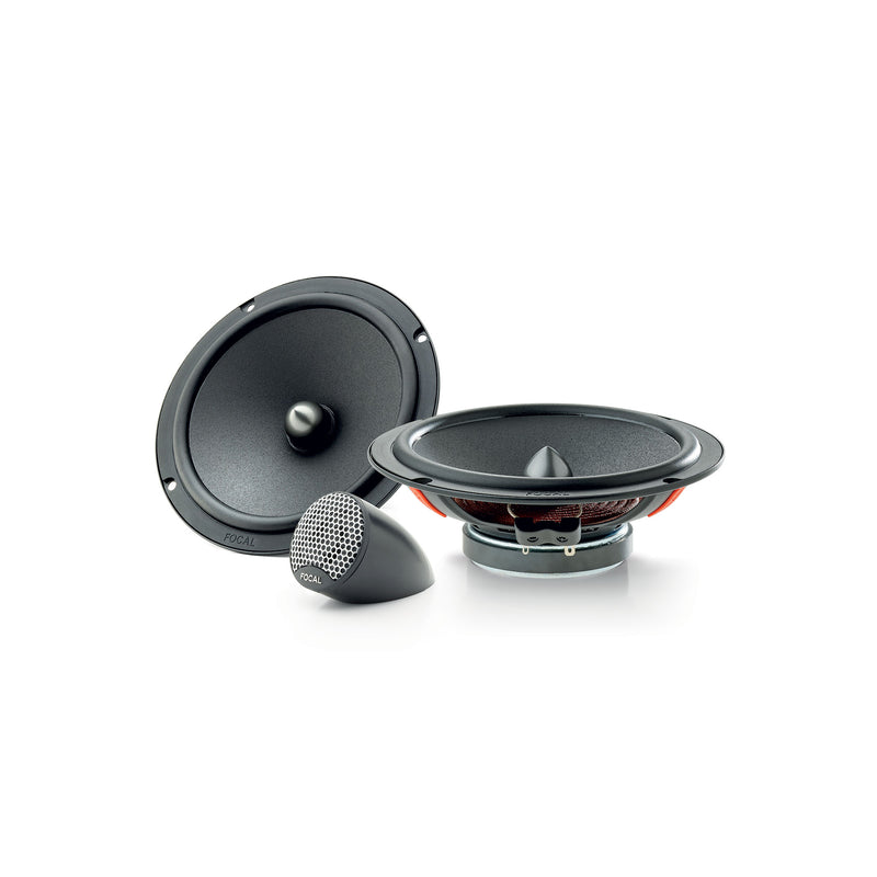 Focal ISU165 6.5 inch 165mm 2 way component speaker system 140W max power slim car audio upgrade with tweeters
