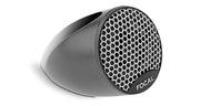 Gray speaker with honeycomb design and 'Focal' branding on a white background
