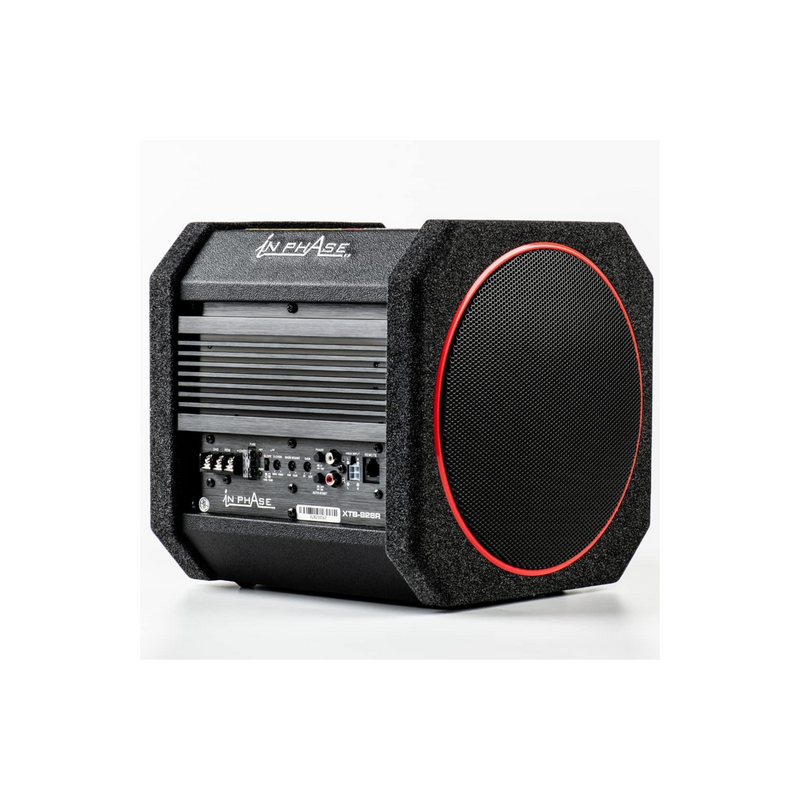 In Phase Car Audio XTB-828R 8" 300W Active Subwoofer